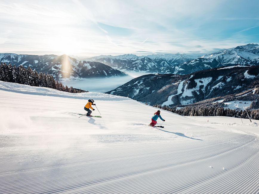 Skifahren auf der Schmittenhoehe